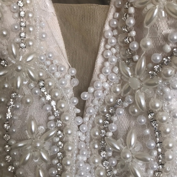 GORGEOUS Black White plunge ballgown prom dress - Picture 4 of 8